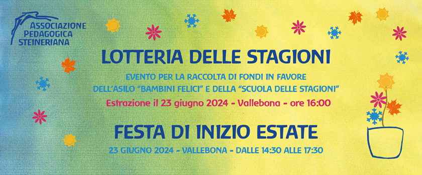 associazione steineriana vallebona lotteria delle stagioni festa inizio estate 2024